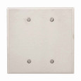 Eaton 93852-BOX Blank wallplate, Stainless steel, Blank Cutout, Stainless steel, Two- gang, Oversize, ED Box