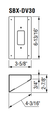 Aiphone SBX-DV30 - 30° Angle Box for JF/JP/JO-DV Door Stations