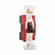 Eaton AH1221BK Arrow Hart industrial grade toggle switch, #14-10 AWG, 20A, Industrial, Flush, 120/277V, Back and side wiring, Screw, Black, Single-Pole, Single-Pole, Brass, Polycarbonate