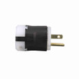 Eaton AH5266 Arrow Hart ultra grip straight blade plug, #18 - #12 AWG, 15A, Industrial, 125V, Back wire, Black, Brass, Nylon, 5-15P, Two-pole, three-wire, grounding, Screw, 0.33-0.66", Nylon, Core pack
