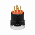 Eaton AHCL1430P Arrow Hart Color Coded Locking Plug, #14-8 AWG, 30A, Industrial, 125/250V, Back, Orange, Black, Ultra grip, Nylon, L14-30, Three-pole, Four-wire, Nylon, 0.38 - 1.16" (9.5 - 29.5mm), -40°C (w/o impact) to 60°C (-40°F to 140°F)