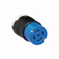 Eaton AHCL2130C Arrow Hart Color Coded Locking Connector, #14-8 AWG, 30A, Industrial, 3ØY 120/208 V, Back, Blue, Black, Ultra grip, Nylon, L21-30, Four-pole, Five-wire, Nylon, 0.38 - 1.16" (9.5 - 29.5mm)