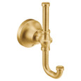Moen Colinet YB0503 Series Double Robe Hook Brushed Gold