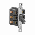 Eaton AHMC340L-1 manual motor controller, #14-4 AWG, 40A, Industrial, Panel, 600V, Side wire box lug, Maintained contact, Gray, NEMA Type 1, Enclosure: SS, Three-pole, Three-phase, Toggle switch, Copper-alloy terminal, Single-throw, Glass-filled nylo