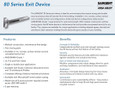 Sargent 8574 Series - Electro-Mechanical Fail-Secure Narrow Design Rim Exit Device SGT-8574