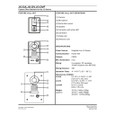 Aiphone JO-DA JO-DV JO-DVF video door station spec sheet page 2, feature callout diagram and technical specifications
