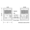 Aiphone Aiphone AX-B/BN - Semi-Flush Mount Indoor Sub Station AIP-AX-B/BN