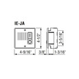 Aiphone Aiphone IE-JA - Flush Mount Audio Door Station with Stainless Steel Cover IE-JA