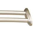 Moen DN2141 Series Adjustable Curved Double Shower Rod Polished Nickel