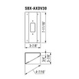 Aiphone Aiphone SBX-AXDV30 - 30° Angle Box for AX-DV SBX-AXDV30