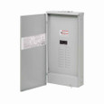 Eaton BR2040B150R BR style 1-inch loadcenter, main circuit breaker, no feed-thru lugs, 150A, single-phase, 40-pole, 40 circuits, 20 spaces, 120/240V, #2/0-300 kcmil Cu/Al at 60°C or 75°C wire, NEMA 3R enclosure, d1r box size