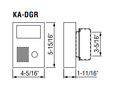 Aiphone KA-DGR - Stainless Steel Housing for KB-DAR