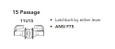 Sargent Sargent T-Zone 11 Line Series - Passage (11U15) Non-Keyed Cylindrical Lock, Grade 1 SGT-11U15