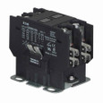 Eaton C25BNF220T definite purpose contactor, Quick, 20A, 277 Vac, 60 Hz, Open with metal mounting plate, Compact, two-pole, 20A, Contactor, Two-pole, 30A, Box lugs (posidrive setscrew) and quick connect terminals (side-by-side), Non-reversing