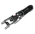 Command Access MLRK1-AR Motorized Latch Retraction Kit for Adams Rite 82/84/86/88 Series with Smart Module Technology — product angle view showing motor assembly, latch retraction arm, and PCB