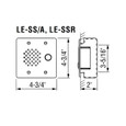 Aiphone Aiphone LE-SS/A, LE-SSR - 2-Gang Door Station Vandal and Weather Resistant Stainless Steel AIP-LE-SS/A