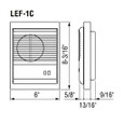Aiphone Aiphone LEF-1C - Flush Mount Sub Master Station LEF-1C