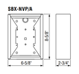 Aiphone SBX-NVP/A - Surface Mount Box for LS-NVP/C