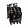 Eaton C25DNK340A-GL definite purpose contactor, 40A, 110-120 Vac, 50/60 Hz, Open with metal mounting plate, 15-50A, two and three-pole, 40A, Box lugs (hex socket allen head setscrew), Contactor, Three-pole, 50A