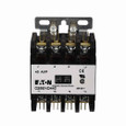Eaton C25ENF440H definite purpose contactor, Quick, 40A, 277 Vac, 60 Hz, Open with metal mounting plate, 15-50A, two- and three-pole, 40A, Contactor,Four-pole, 50A,Box lugs (posidrive setscrew) and quick connect terminals (side-by-side), Non-reversin