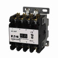 Eaton C25ENF425A definite purpose contactor,25A, 110-120 Vac, 50/60 Hz,Open with metal mounting plate, 15-50A, two- and three-pole, 25A, Contactor, Four-pole, 35A, Box lugs (posidrive setscrew) and quick connect terminals (side-by-side), Non-reversin