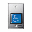 Alarm Controls TS-4 - Request to Exit Station with Blue Square Push Button, ADA Symbol