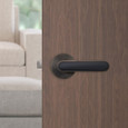 Yale YH Collection Kincaid Black Insert Passage Door Lever