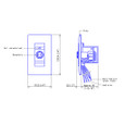 Aiphone Aiphone NIR-7BS - Call Latching Wall Jack for NIR-8 NIR-7BS