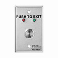 Alarm Controls Alarm Controls TS-10 & TS-11 Series - Vandal Resistant Request to Exit Station, 3/4" Diameter Metal Button, "PUSH TO EXIT" with LEDs ACT-TS-10