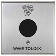 Camden Camden SureWave CM-325 Series 1 Relay/43 Hand Icon/'Wave to Lock' Text/Wheelchair Symbol Faceplate Touchless Switch CM-325-43