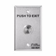 Alarm Controls TS-12 & TS-13 Series - Vandal Resistant Request to Exit Station, 3/4" Diameter Metal Button, "PUSH TO EXIT"