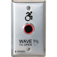 Camden ValueWave CM-221/222 Series/A42 Hand Icon/'Wave to Open' Text/Active Wheelchair Symbol Faceplate Touchless Switch