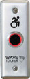 Camden Camden ValueWave CM-221 Series/A42 Hand Icon/'Wave to Open' Text/Active Wheelchair Symbol Faceplate Touchless Switch CM-221-A42