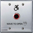 Camden Camden ValueWave CM-221 Series/A42 Hand Icon/'Wave to Open' Text/Active Wheelchair Symbol Faceplate Touchless Switch CM-221-A42