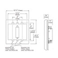 Camden CM-46 Series 4-1/2" Square Push Plate Switches