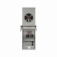 Eaton CHM1N7N4NPLQTZ pedestal mount metered, Lighted, factory installed pedestal ext. with lay-in ground lug, Metered-ring, Non-ground fault, Non-ground fault, Non-ground fault, Top, Pedestal, Circuits: 4, NEMA 5-20R2GFI, NEMA 14-50R, NEMA TT-30R