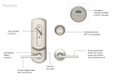 Falcon Falcon H2171 - Public Restroom with Occupancy Indicator Interconnected Lock Single Cylinder Deadbolt, Grade 2 FAL-H2171