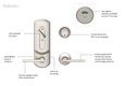 Falcon H2171 - Public Restroom with Occupancy Indicator Interconnected Lock Single Cylinder Deadbolt, Grade 2
