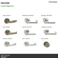 Falcon Falcon MA321 Privacy - Grade 1 Non-Keyed Mortise Lock FAL-MA321
