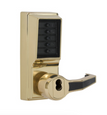 Dormakaba Simplex L1021S Pushbutton Cylindrical Lever Lock, Combination Entry Function with Key Override, Schlage FSIC Prep, Less Core