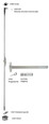 Falcon Falcon 24-C Series - Lever Trim - Grade 1 Concealed Vertical Rod Exit Device - 3 FT FAL-24-C-Lever-3FT