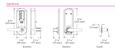 Dormakaba Dormakaba Simplex 5041WL Mechanical Pushbutton Cylindrical Combination Lever Lock, Passage DOR-504X