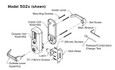 Dormakaba Dormakaba Simplex 5051WL Mechanical Pushbutton Cylindrical Passage Lever Lock, Interior Combination Change (DOD compliant) DOR-505x