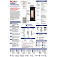 RCI 411 4 Series Electric Strike with 4-7/8" Square Corner Faceplate for 3/4" Projection Latches