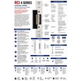 RCI 4 Series Electric Strike with 6-7/8" Round Corner Faceplate for 3/4" Projection Latches