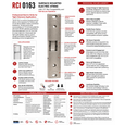 RCI 0163 Surface Mounted Electric Strike with 1/2" Rim Compatibility and Fail-Secure Operation