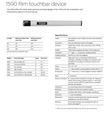 Falcon 1593HB-OP Narrow Stile Touch Bar Exit Devices - Hold back Optional Pull w/ 159CA-HB and Rim Cylinder - 3.5FT