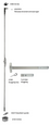 Falcon 24-C Series - Lever Trim - Grade 1 Concealed Vertical Rod Exit Device - 4 FT