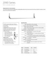 Falcon Falcon - 2093NL/HB Narrow Stile Rim Type Crossbar Exit Device - Night Latch/Hold Back with Pull, with Rim Cylinder and 9970 Pull - 51 IN FAL-2093NL/HB-51IN