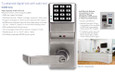 Alarm Lock Alarm Lock DL3200 Series High Capacity Audit Trail Pushbutton Cylindrical Lock with Audit Trail, Weatherproof ALA-DL3200